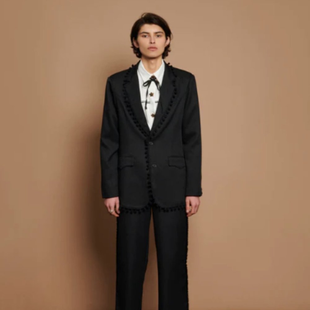 Sister Jane Cory Pom Pom Jacket and Cory Fray Trousers (set)